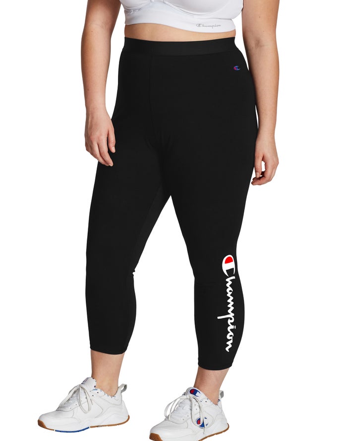 Leggings Champion Mujer - Plus Authentic Script Logo ( Negras ) 4912706-FB